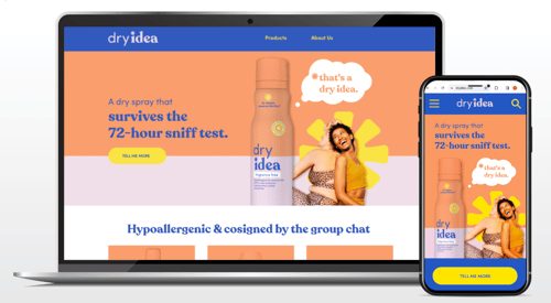 Client Spotlight: Dry Idea Launches All New Website Experience
